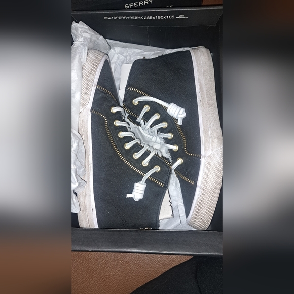 SPERRY x REBECCA MINKOFF Hightop Sneaker Black NIB - Picture 5 of 6